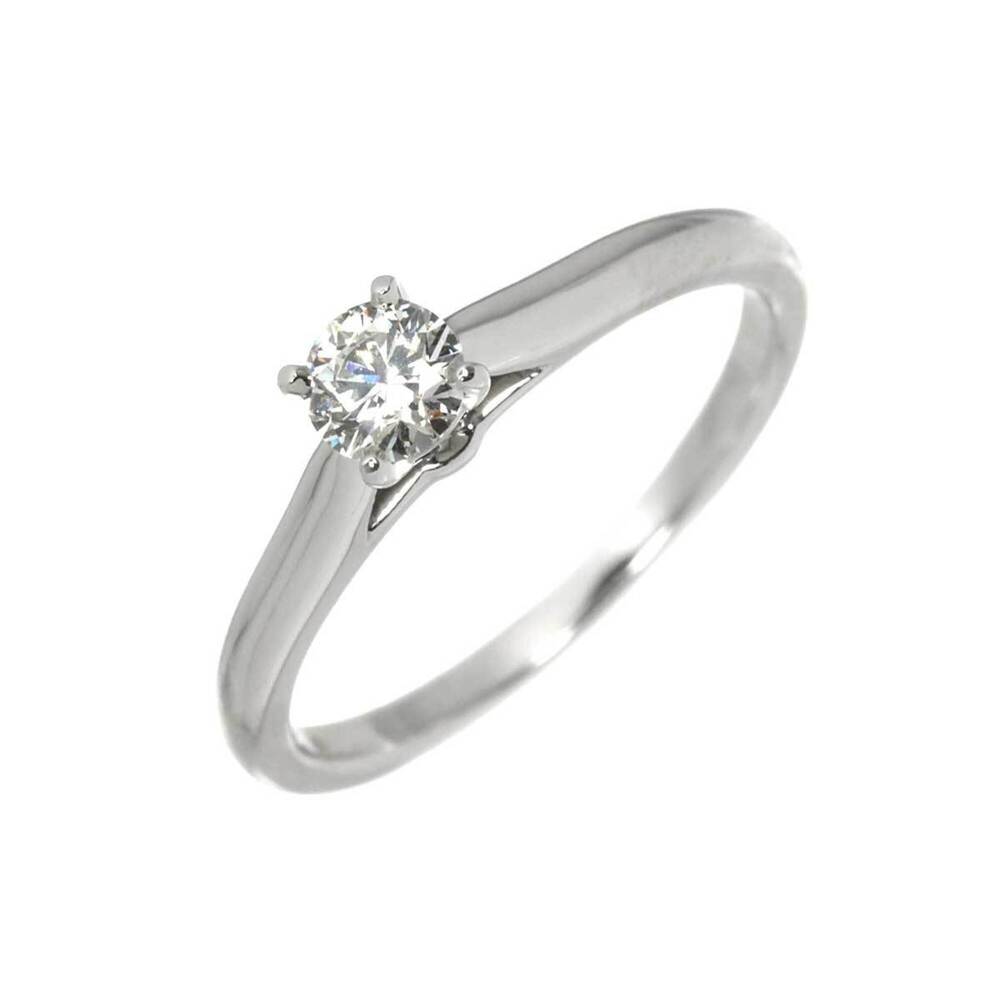 Cartier Solitaire Diamond Ring, 0.22ct F VVS2 3EX, Size 48, Platinum.